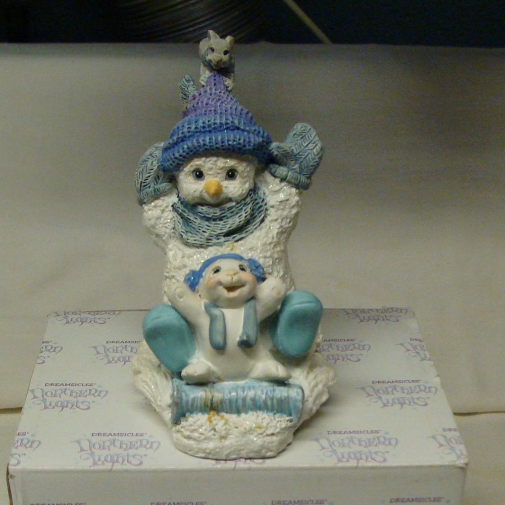 Northern Lights Snowman